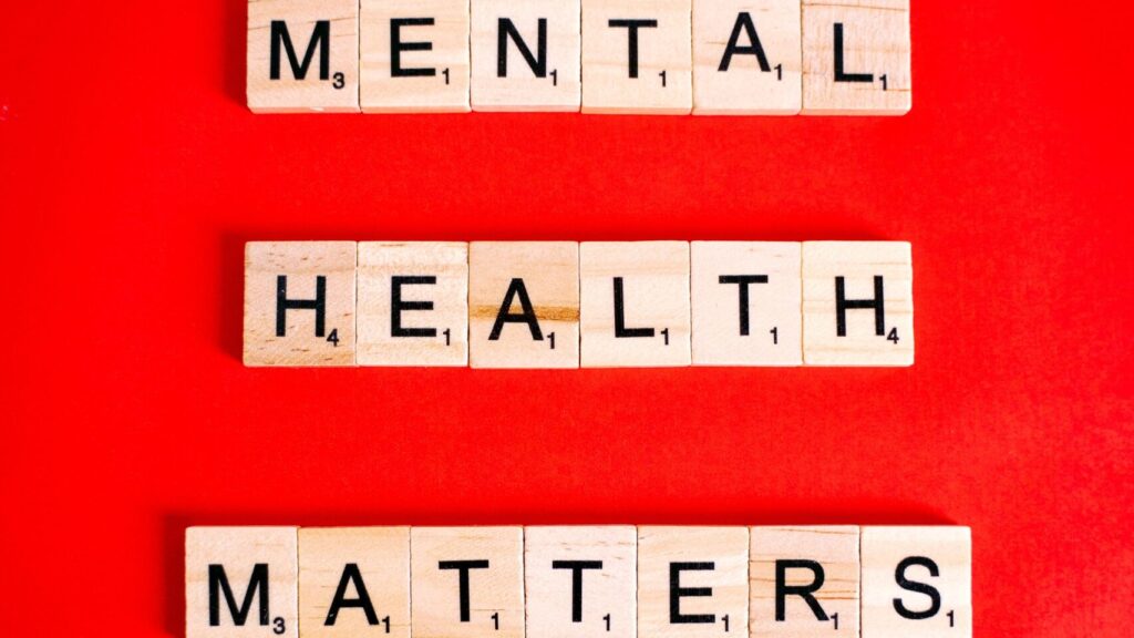 Scrabble tekst Mental health matters